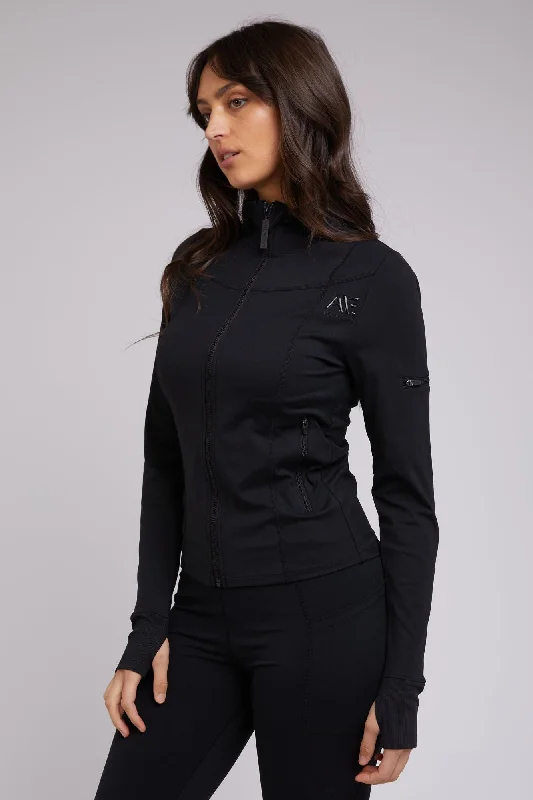 Active Zip Through | Black