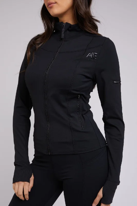 Active Zip Through | Black