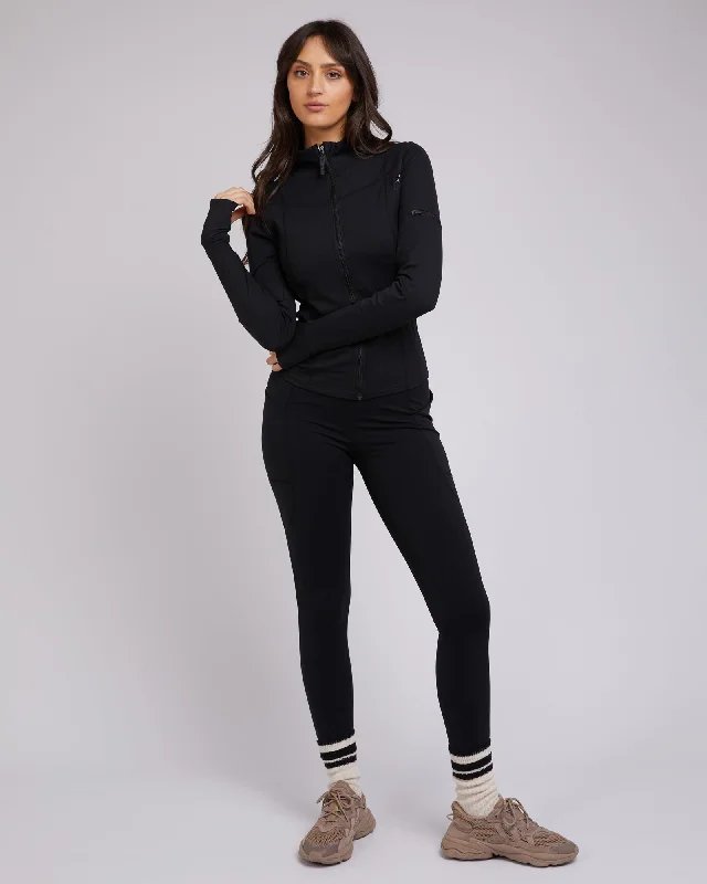 Active Zip Through | Black