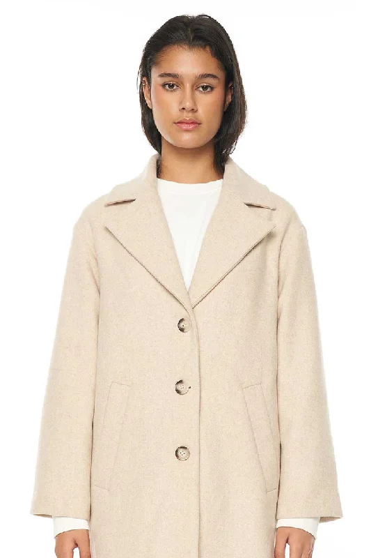 Sienna Wool Coat | Oat Marle