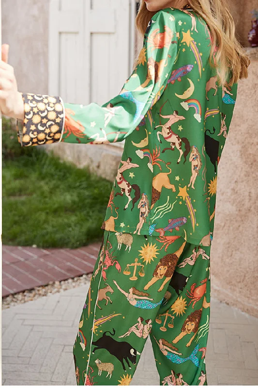 green-constellation-printed-home-long-sleeved-two-piece-set