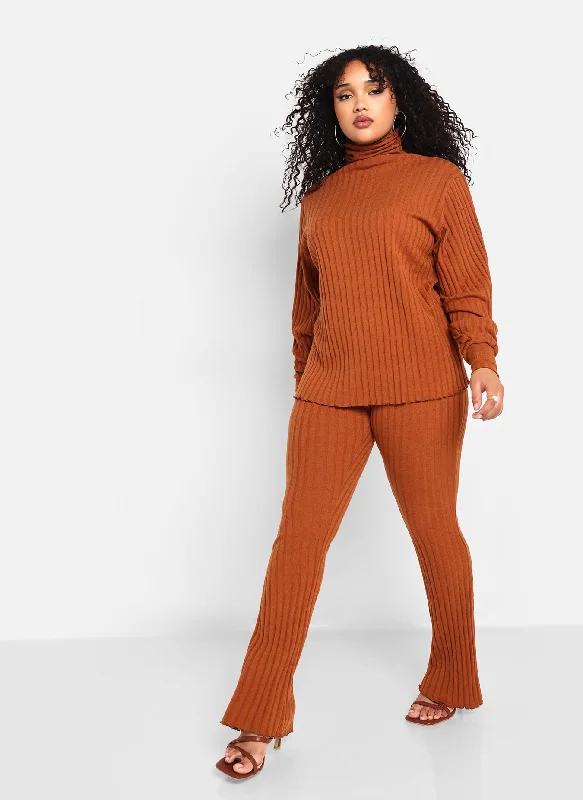 idina-ribbed-knit-bell-bottom-pant-chestnut