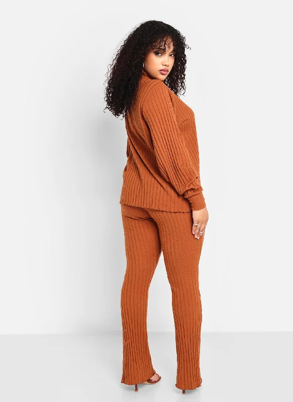 idina-ribbed-knit-bell-bottom-pant-chestnut