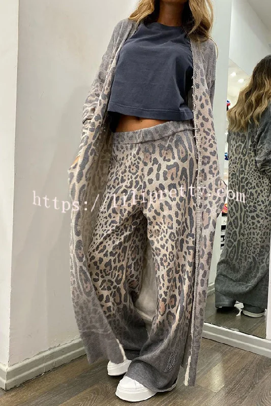 leopard-print-pocket-long-sleeve-cardigan-elastic-waist-pants-set