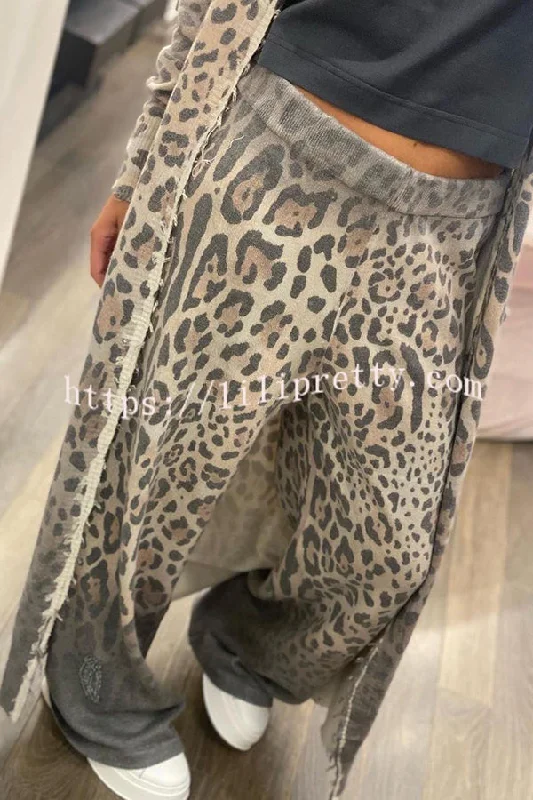 leopard-print-pocket-long-sleeve-cardigan-elastic-waist-pants-set