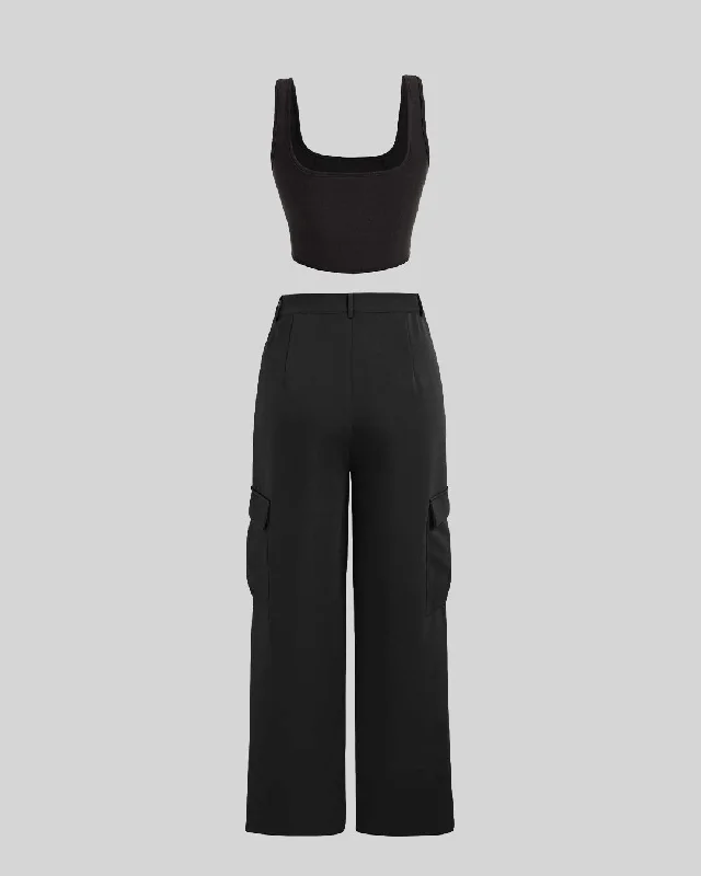 set-of-two-pocket-trouser-with-corset-top-black