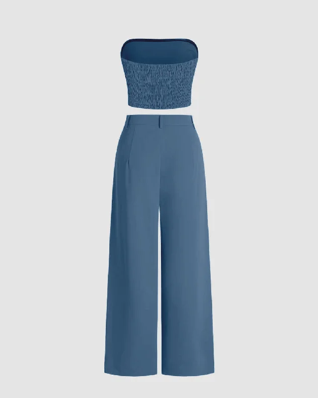 two-piece-set-of-blue-tube-top-and-tailored-high-waist-trousers