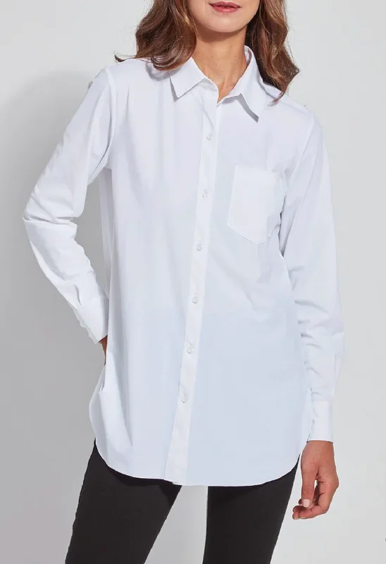 Schiffer Button Down in White