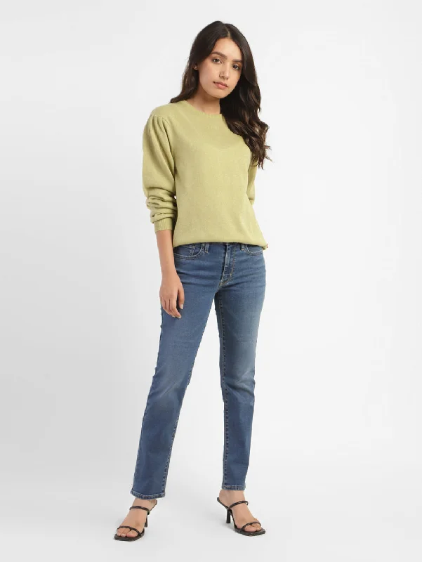 Women's Solid Round Neck Sweater