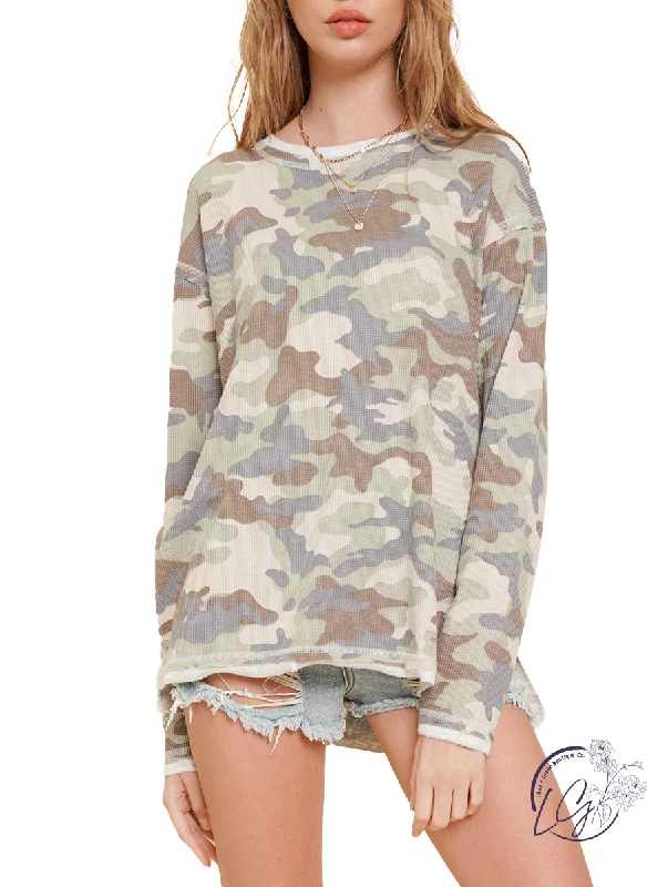 Can't See Me Now Camo Pullover