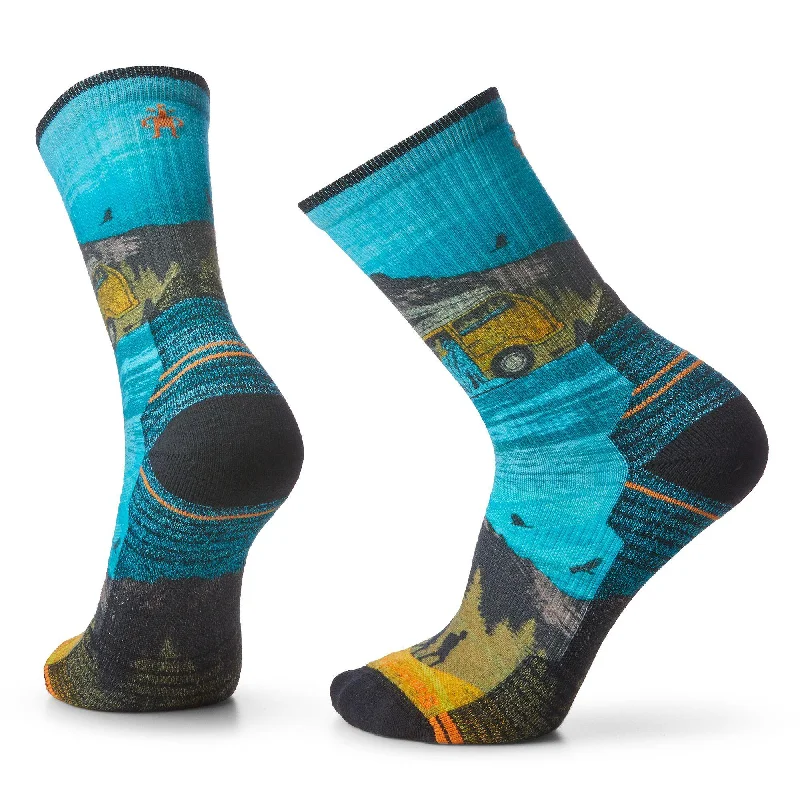 Smartwool - Hike Light Cushion Great Excursion Print Crew Socks