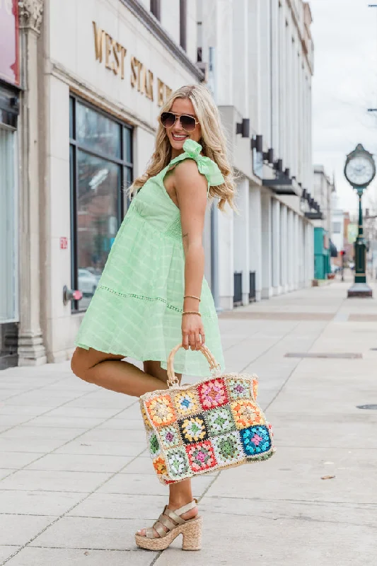 Be True Lime Green Mini Dress FINAL SALE