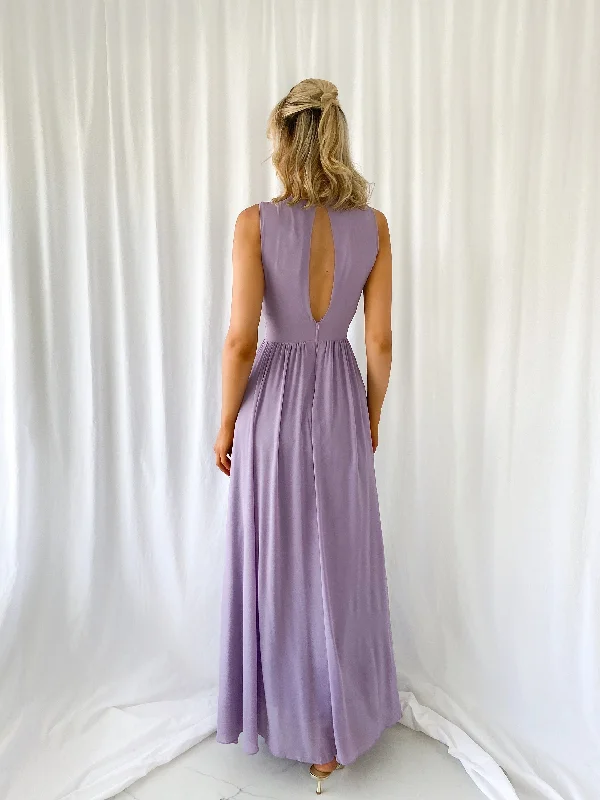 Edina Cut Out Maxi Dress - Lavender