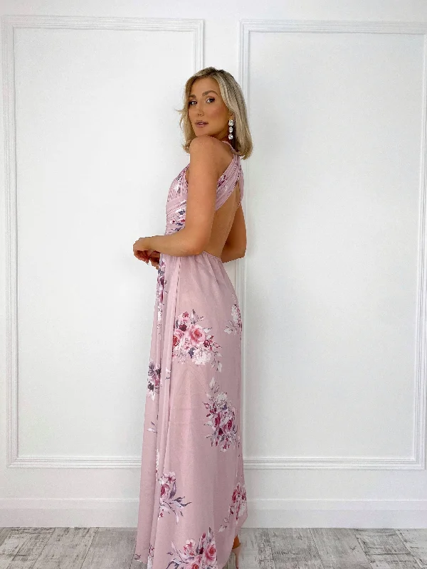 Mona Floral Maxi Dress - Pink