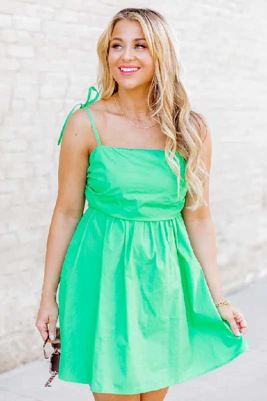 Only Desire Kelly Green Mini Dress FINAL SALE