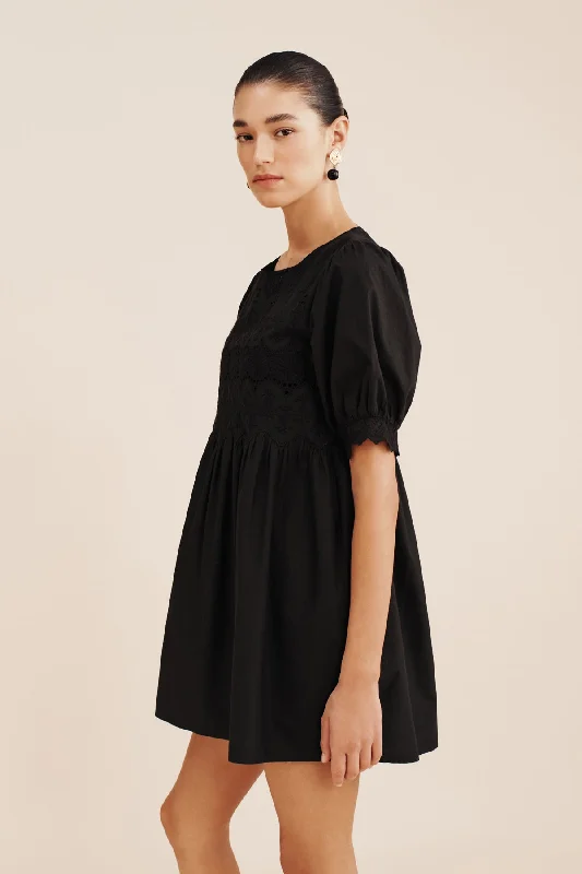 AMELIA MINI DRESS - BLACK