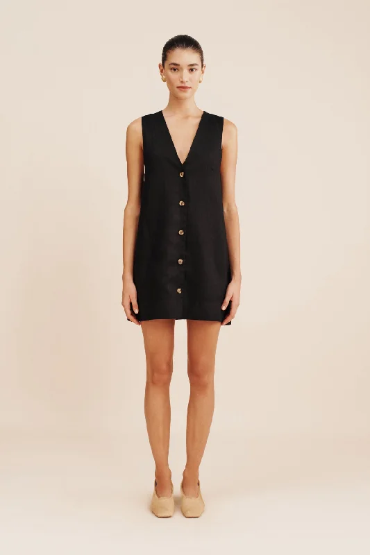 NANCY MINI DRESS - BLACK