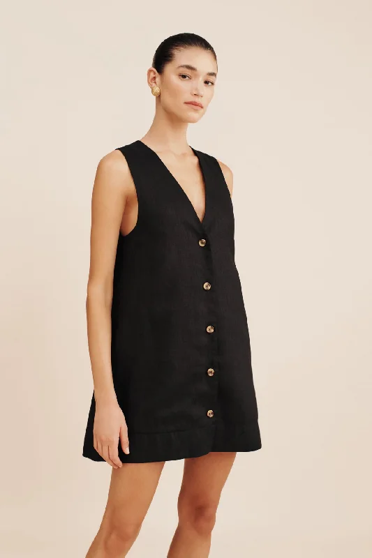 NANCY MINI DRESS - BLACK