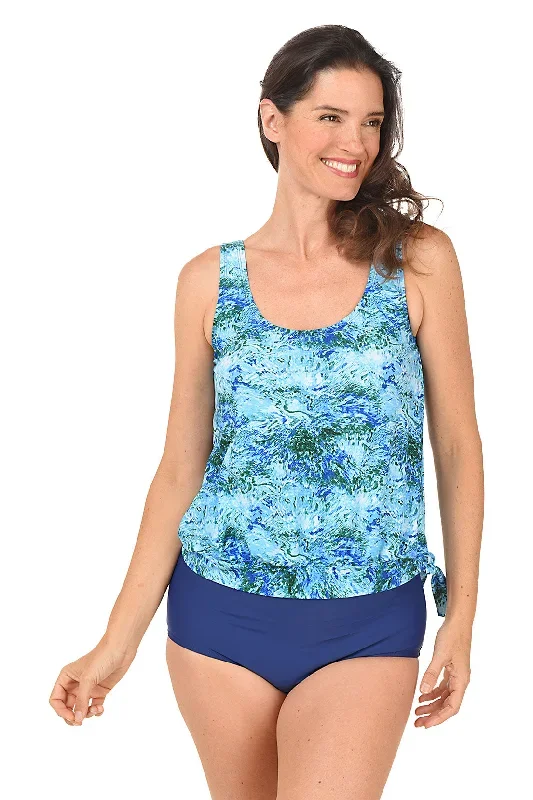 South Seas Blouson Tankini Top