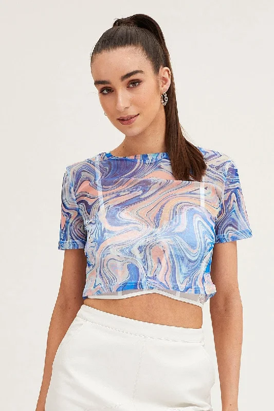 abstract-print-mesh-short-sleeve-crop-top-jd14303b-81wb