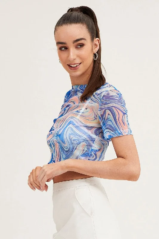 abstract-print-mesh-short-sleeve-crop-top-jd14303b-81wb