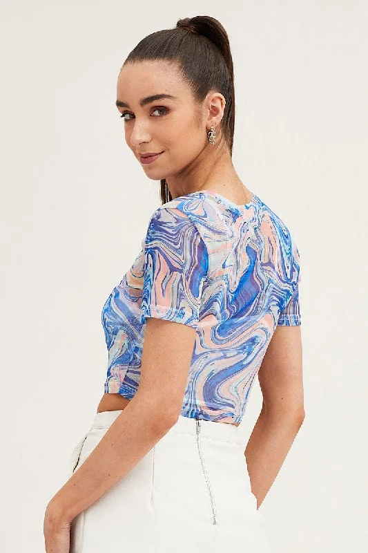 abstract-print-mesh-short-sleeve-crop-top-jd14303b-81wb