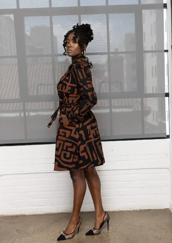 adesina-womens-african-print-utility-trench-coat-espresso-geometric