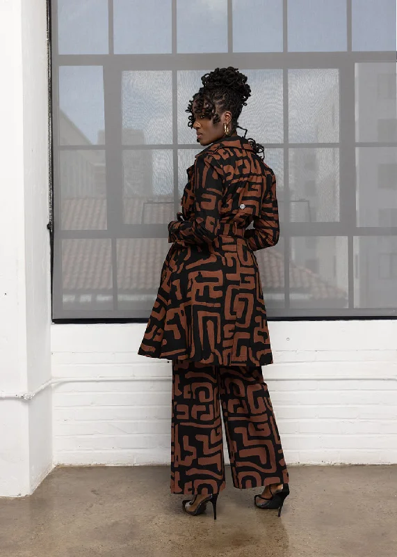 adesina-womens-african-print-utility-trench-coat-espresso-geometric