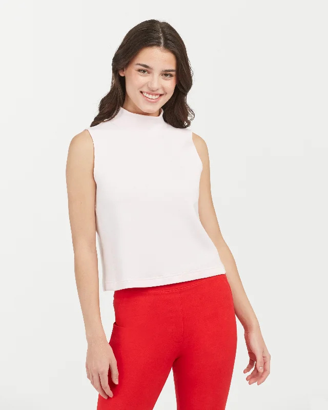 AirEssentials Sleeveless Mock Neck Top