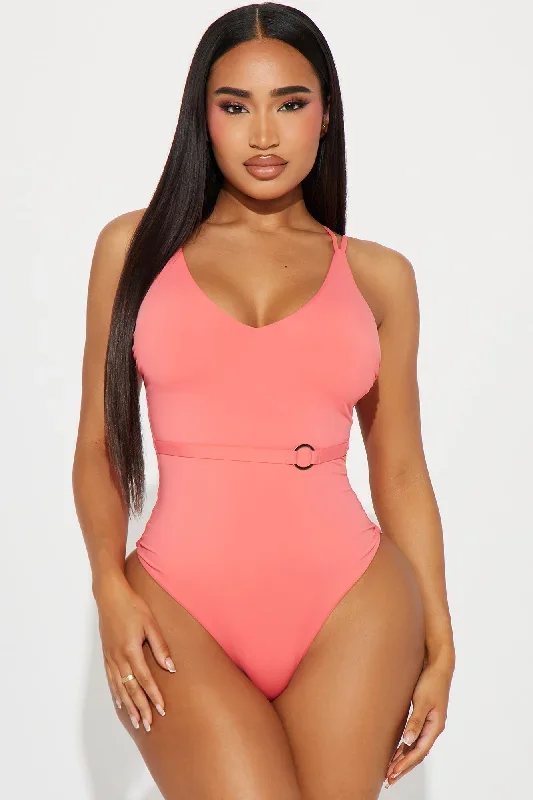 Always Summer O Ring 1 Piece Swimsuit - Coral