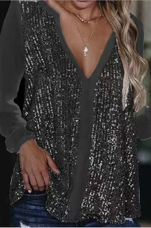 beautiful-surprise-sequin-contrast-loose-blouse