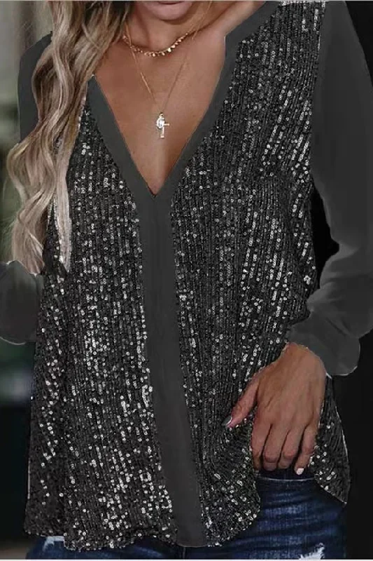 beautiful-surprise-sequin-contrast-loose-blouse