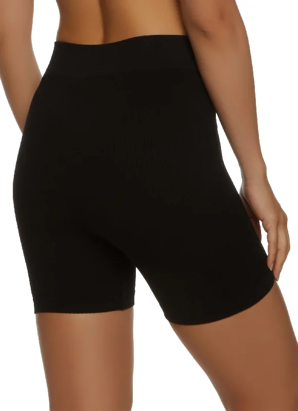 black-basic-ribbed-high-waisted-biker-shorts-7068041450036