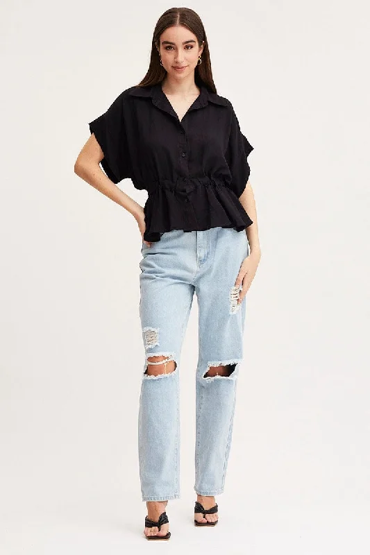 black-shirt-top-short-sleeve-wc1581-38pb