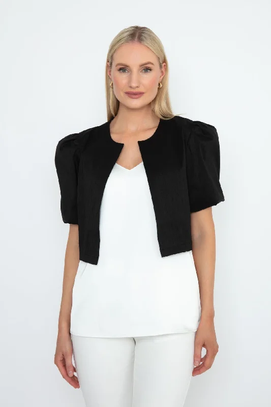 Black Taffeta Bolero