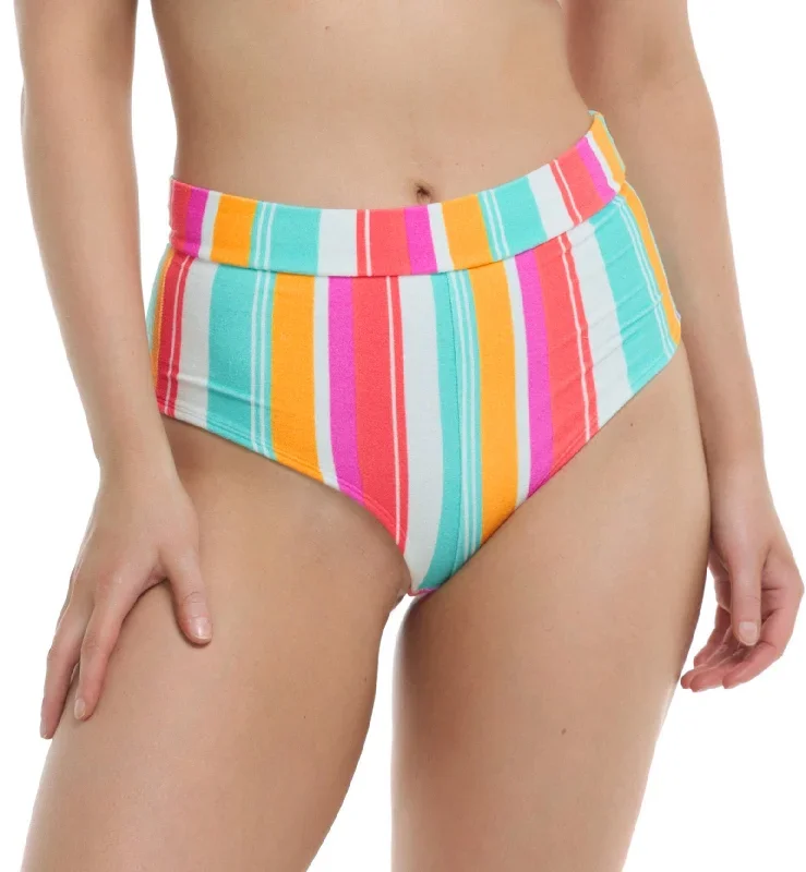 Body Glove Firenze Twiggy High Waist Boyleg Swim Bottom (39590156)- Multi