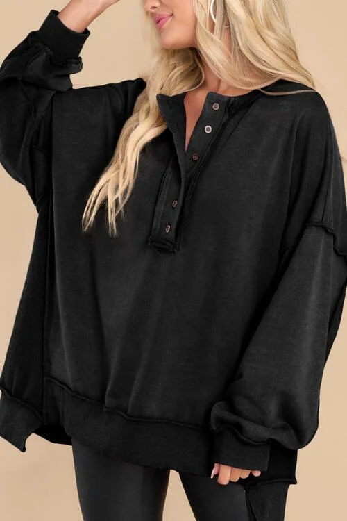 buttoned-dropped-shoulder-sweatshirt