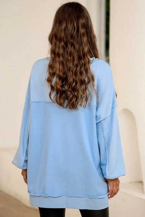 buttoned-dropped-shoulder-sweatshirt