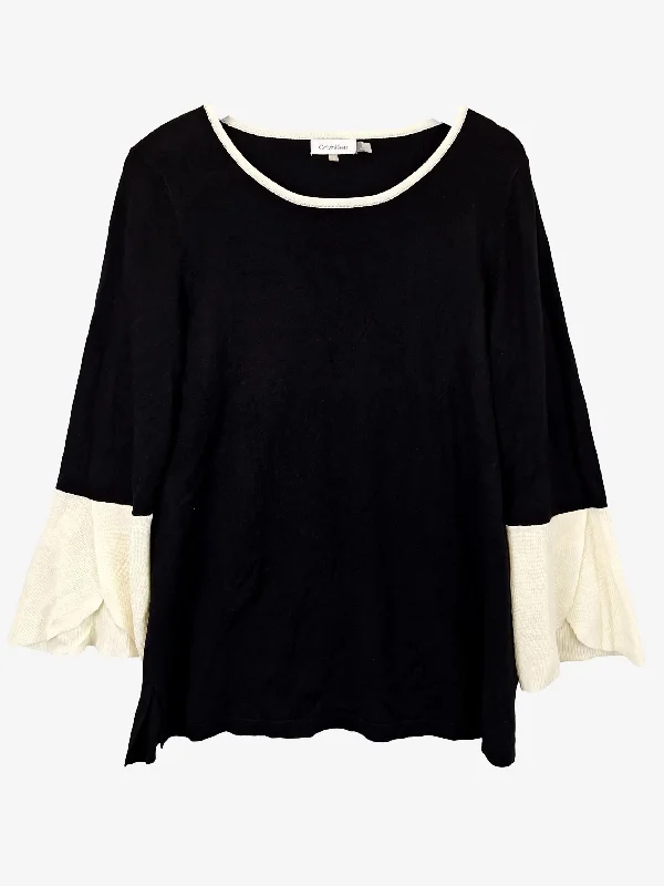 Calvin Klein Essential Knit Tulip Sleeve Top Size M