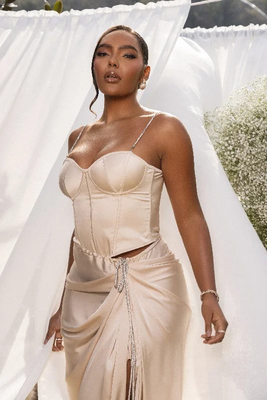 champagne-leo-matte-satin-bustier