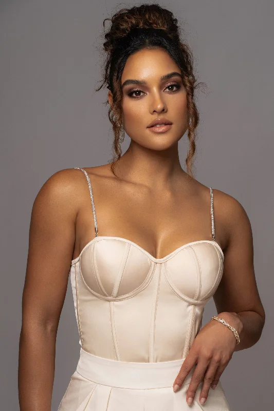 champagne-leo-matte-satin-bustier