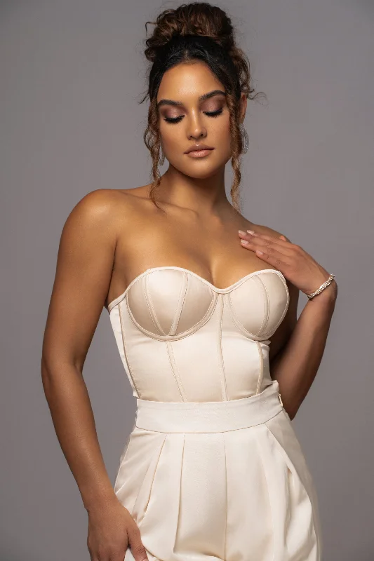 champagne-leo-matte-satin-bustier