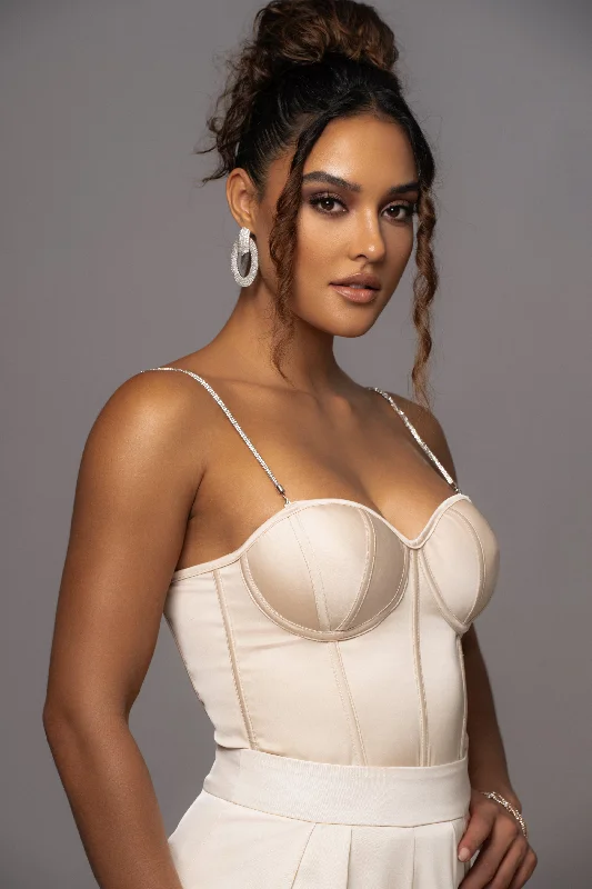 champagne-leo-matte-satin-bustier