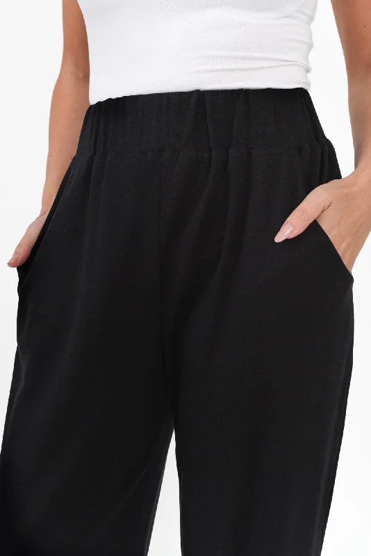 chaplin-black-stretch-pants