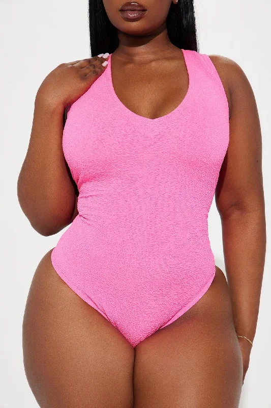 cher-v-neck-one-piece-swimsuit-hot-pink