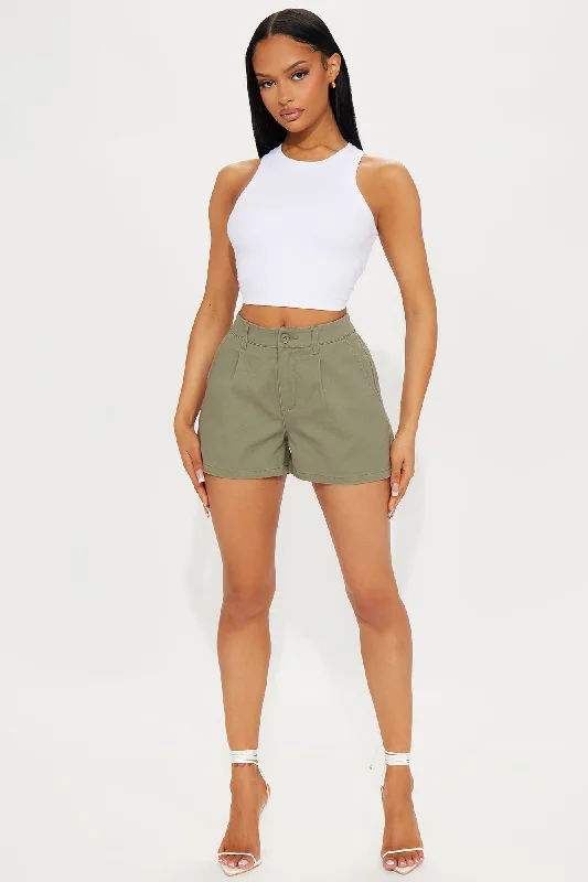 Cheryl Trouser Short - Olive