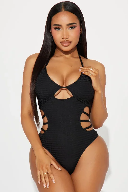 Danica Underwire 1 Piece Monokini - Black