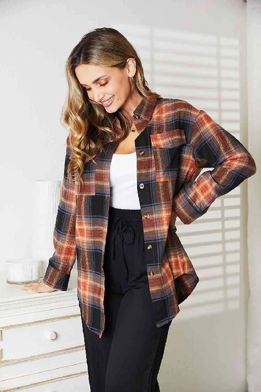 double-take-plaid-dropped-shoulder-shirt