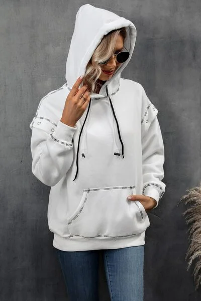 drawstring-kangaroo-pocket-dropped-shoulder-hoodie