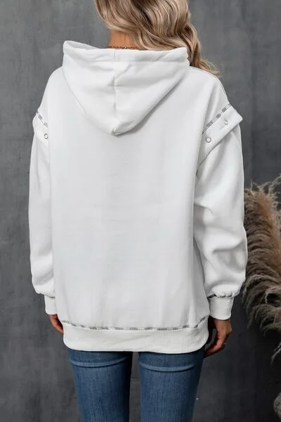 drawstring-kangaroo-pocket-dropped-shoulder-hoodie